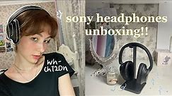unboxing & review sony wh-ch720n headphones, noise cancelling + affordable 🎧🖤