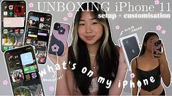 iphone 11 UNBOXING + CUSTOMISATION 2022 | gabrielle teo