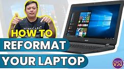 TUTORIAL HOW TO REFORMAT YOUR LAPTOP | RECOVERY OS