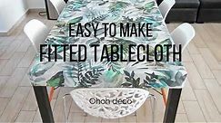 Easy to make fitted tablecloth