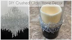 Crushed glass DIYs | Bling Abstract Art | Z Gallerie inspired