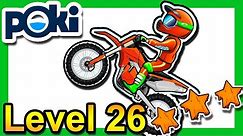 Moto X3M Bike Race Game Level 26 [3 Stars] Poki.com