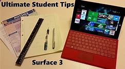 Ultimate Student Guide To Using Microsoft Surface 3 and Surface Pro 3