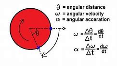 Physics 11 Rotational Motion (1 of 6) Angular Velocity and Angular acceleration