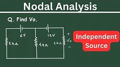 Nodal Analysis Problem | Circuit Analysis | Electrical Engineering
