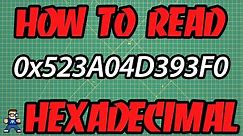 How To Read Hexadecimal Numbers