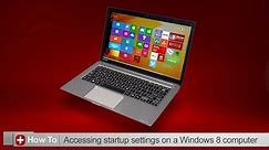 Toshiba How-To: Access advanced start-up options in Windows 8