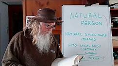 What is a natural person? (essential to know this)