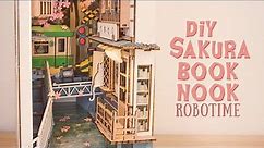 🌸 Sakura Densya 🌸 Book Nook Diorama (robotime booknook dollhouse kit)