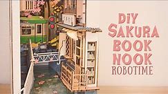🌸 Sakura Densya 🌸 Book Nook Diorama (robotime booknook dollhouse kit)