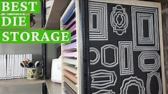 Magnetic Sheets For Dies - AMAZING Craft Room Organization Tip!