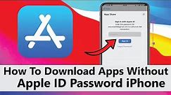 How to download apps without apple id password | Install Apps Without Password iPhone 6 6s Plus