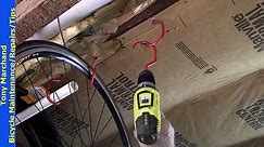 Installing Bike Hooks for Vertical Storage