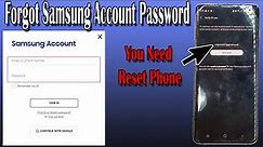 Forgot Samsung Account Password Reset Phone || How to Reset Phone Forgot Samsung Account Samsung S10
