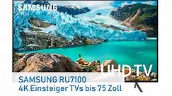 SAMSUNG RU7100 4K HDR Fernseher - Günstige Einstiegs UHD-TVs (2019)