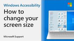 How to adjust screen size in Windows 10 | Microsoft