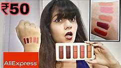 AliExpress Lipstick Haul With Swatches | Cheap Miniature Lipsticks