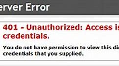 HTTP 401 Unauthorized Error | What Is and How to Fix? | 401 Error
