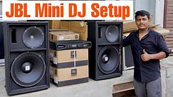 JBL Mini DJ Setup With Crown Dj Amplifier For Home Party, School, Live Show