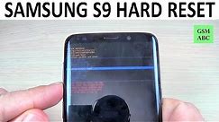 HARD RESET Samsung Galaxy S9 and NOTE 9