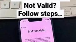 iPhone sim not valid / no sim / sim not supported - Easy Fix - Unlock iPhone from Carrier Network #iphone #unlock