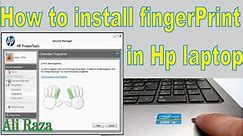 How to Enable and Install FingerPrint Driver& Software in Hp Laptop.