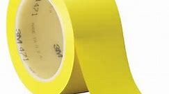 3M Vinyl Tape 471, 3/4 in x 36 yd, Yellow, 1 Roll, Yellow Floor Tape, Paint Alternative for Floor Marking, Social Distancing, Color Coding, Safety Marking