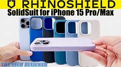 Slim * Lightweight * Drop Protective * Powerful MagSafe: RHINOSHIELD SolidSuit iPhone 15 Pro/Pro Max