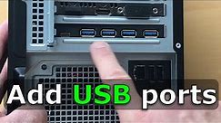 How to add USB ports to your PC (Easy step by step guide)