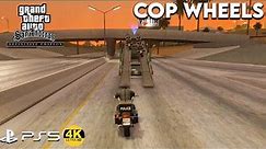 Stealing Police Bikes - Cop Wheels - GTA: San Andreas Definitive Edition PS5 4K60 FPS Gameplay