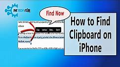 How to Find Clipboard on iPhone? Simple Solution to Multi-Tasking!