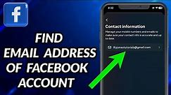 How To Check Facebook Email Address 2023