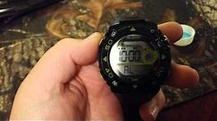 How to set alarm on armitron all sport watch