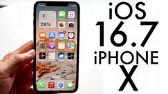 iOS 16.7 On iPhone X Review! (Features, Changes, Etc.)