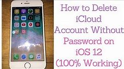 Delete iCloud Account Without Password on iOS 12 (2019)