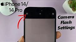iPhone 14/14 Pro: How To Turn Camera Flash ON / OFF / Auto