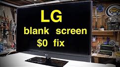 How To Fix LG TV Blank Screen ● for Zero Cost !