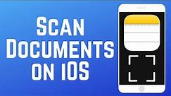 How to Scan Documents with Notes on iPhone/iPad