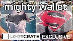 Mighty Wallet's Exclusive Batman vs Superman design for Loot Crate