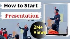 How to start presentations?| Presentation Skills| Five Tips For Presentation by Jaswant Sir