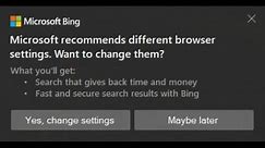 How to turn off Microsoft Bing notifications in Edge 91