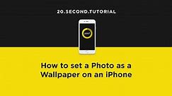 Set Photo as a Wallpaper on an iPhone | Apple iPhone Tutorial #12