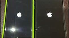 iPhone 6s on iOS 12 vs iPhone X on iOS 14 boot up test #shorts #iphone6s #ios12 #iphonex #ios17