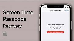 How To Recover iPhone Screen Time Passcode - Easy Guide