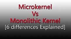 microkernel Vs monolithic kernel [ 6 differences EXPLAINED]