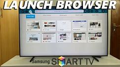 How To Open Browser On Samsung Smart TV