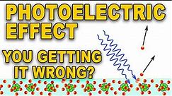 Addressing a common misconception about the photoelectric effect