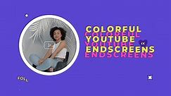 Colorful Media Endscreens Premiere Pro Template SBV-347790352 - Storyblocks
