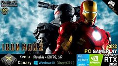 Iron Man 2 PC Gameplay | Xenia Canary | Playable | Xbox 360 Emulator | 2022 Latest