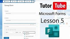 Microsoft Forms - Lesson 5 - Adding Short and Long Text Questions